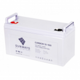 12В Sunways Carbon 12-200, Аккумулятор карбоновый LPbC